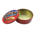 Handle Make Cookie Biscuit Tin Box Round Shape Wholesale Tin Container